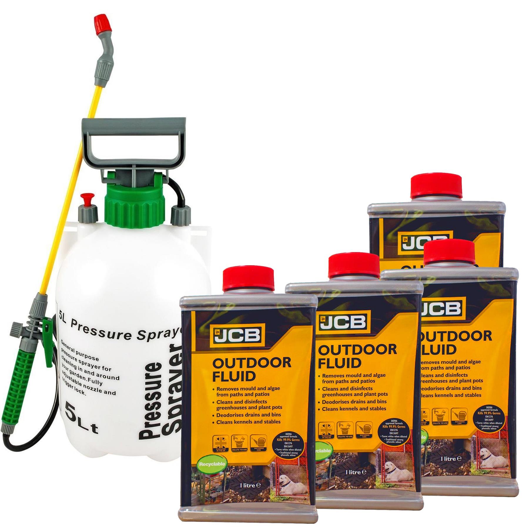 JCB Concentrate Outdoor Fluid Garden Disinfect Antibacterial Deodorises