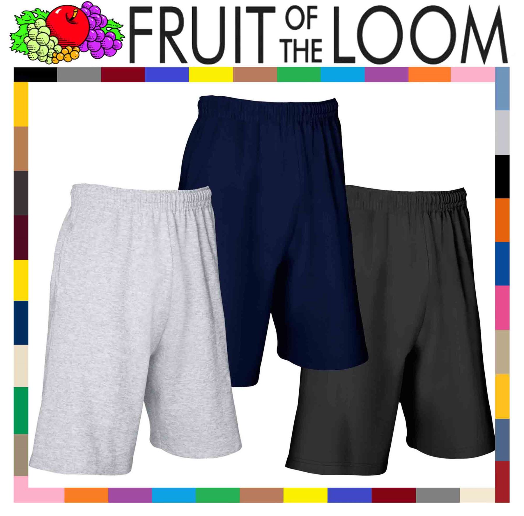 fruit of the loom men's jersey shorts with side pockets