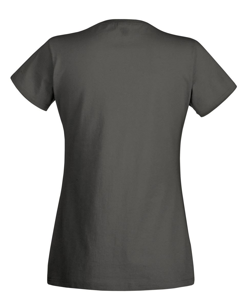 Fruit of the Loom Womens Lady-Fit T-Shirt Valueweight Plain Blank T Shirt Top