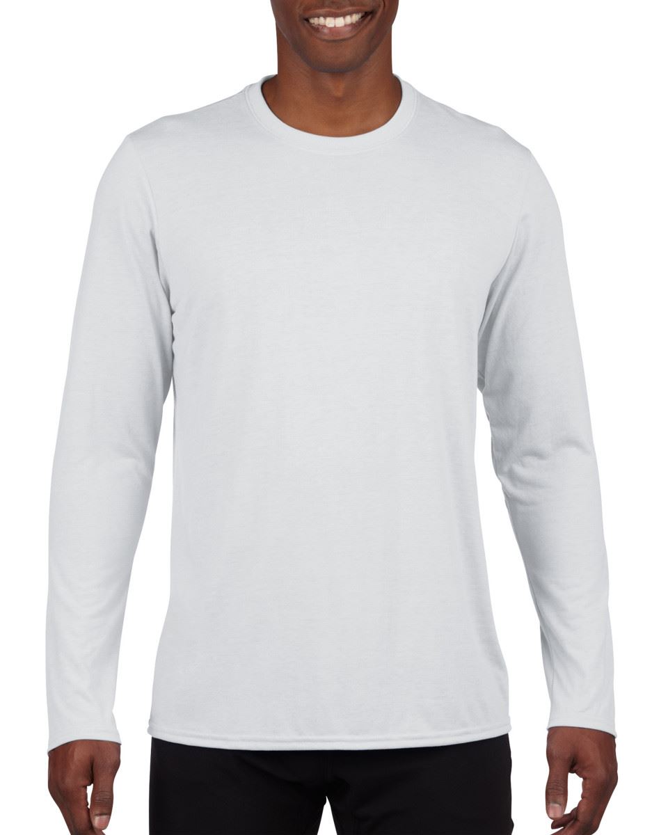 gildan 100 polyester long sleeve
