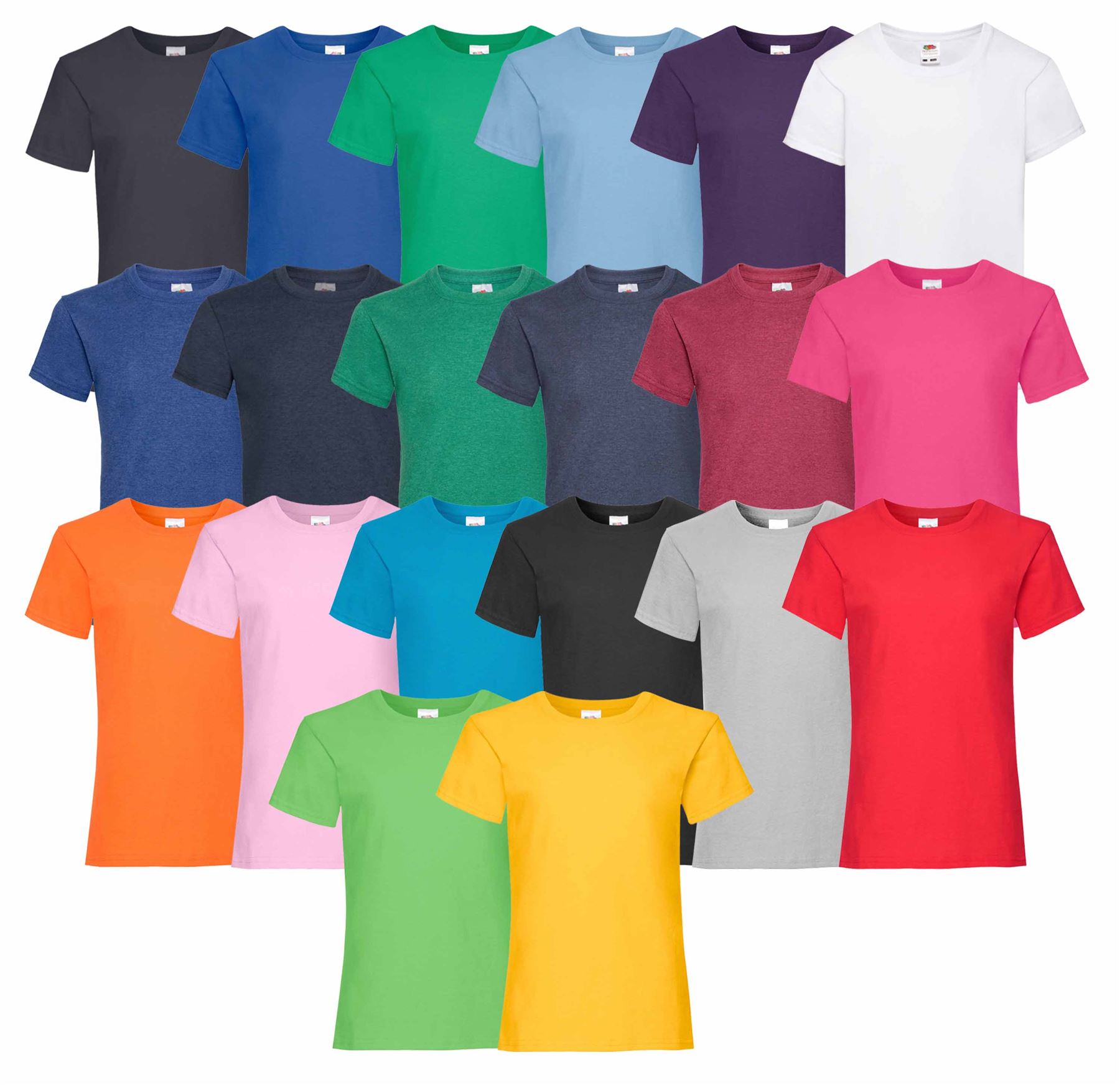 CHILDRENS T-SHIRT BEST VALUE Fruit of the Loom Valueweight Tee 100/% Cotton*