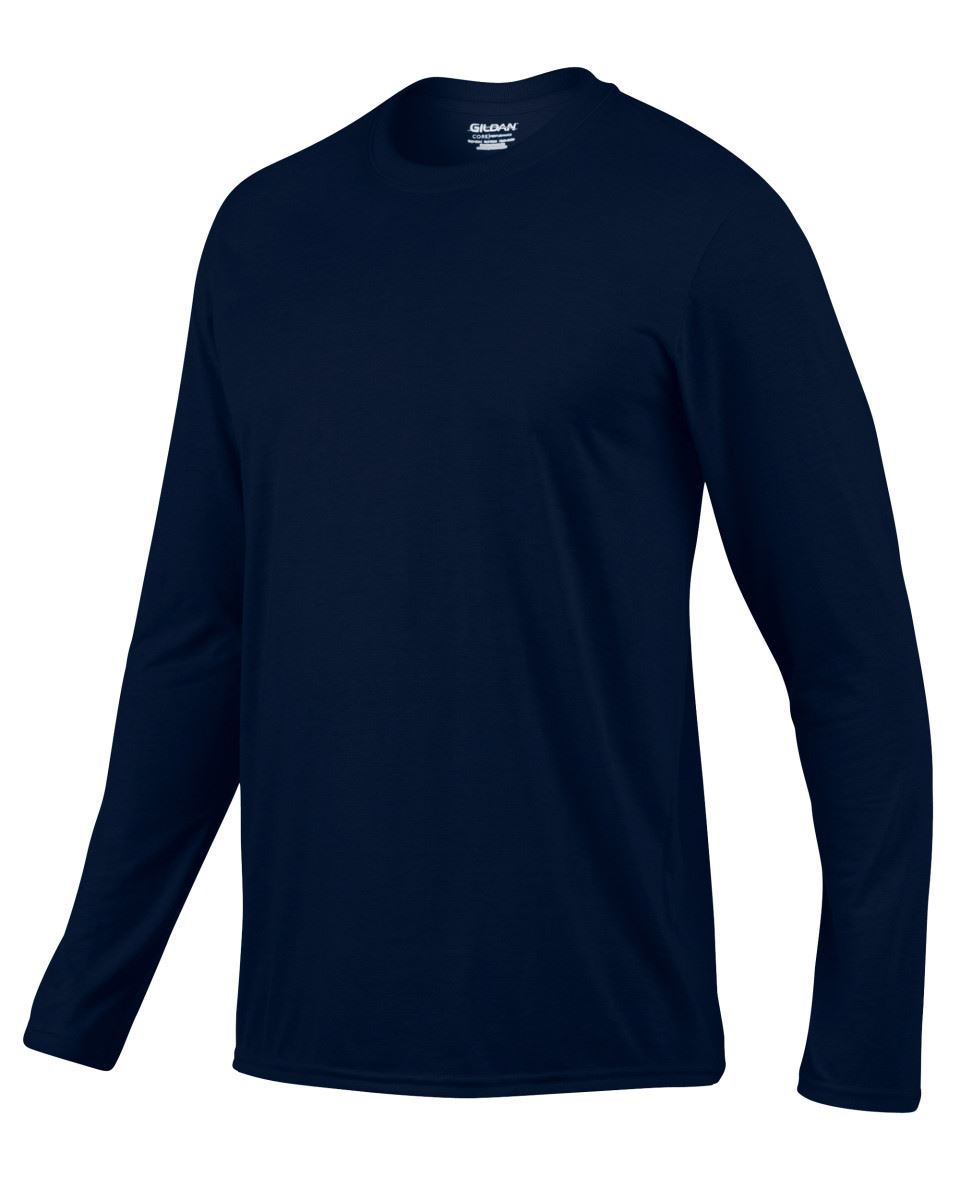 gildan 100 polyester long sleeve