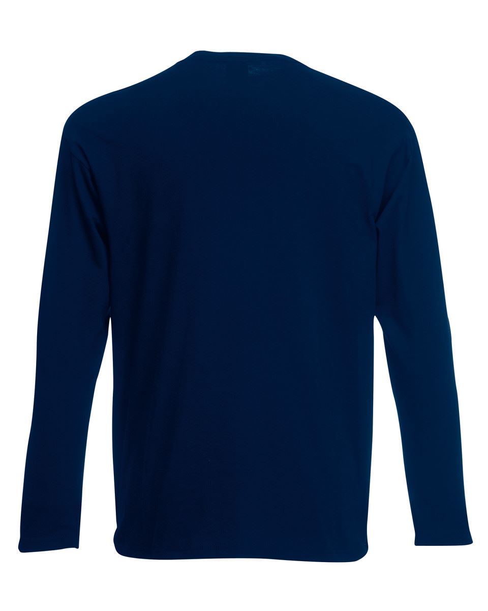 Men/'s Fruit of the Loom Long Sleeve T Shirt Plain Tee Shirt Top Cotton S-5XL