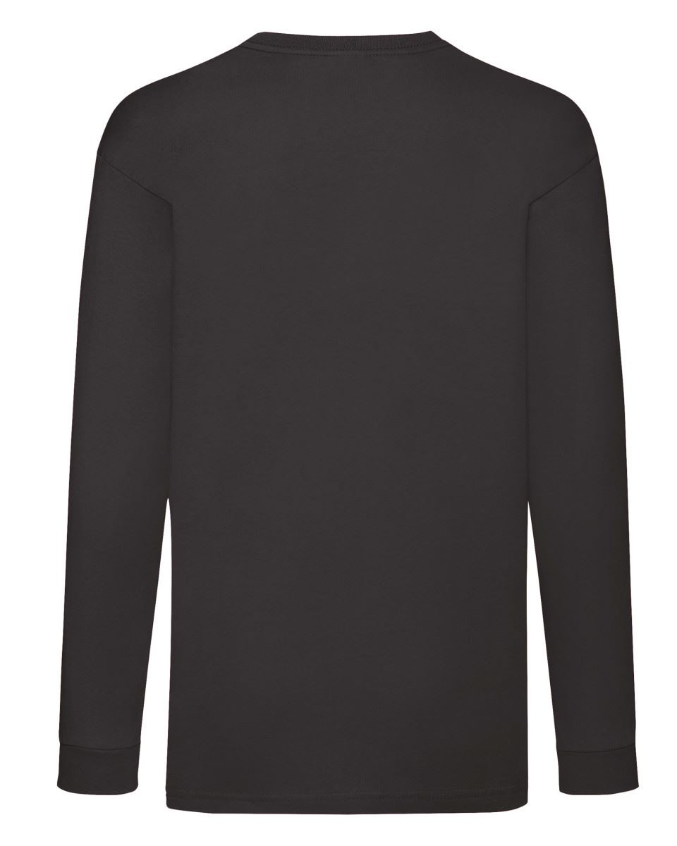 Fruit Of The Loom Children/'s Valueweight Long Sleeve T-Shirt Unisex Kids Tops