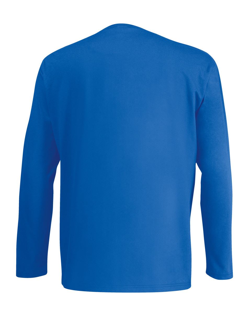 Men/'s Fruit of the Loom Long Sleeve T Shirt Plain Tee Shirt Top Cotton S-5XL
