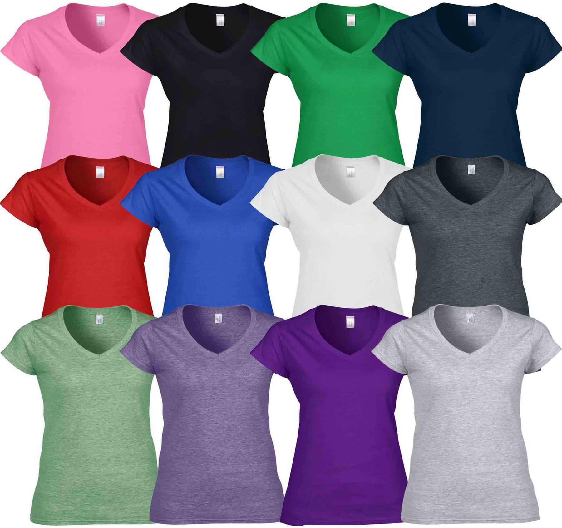 womens soft plain t shirts