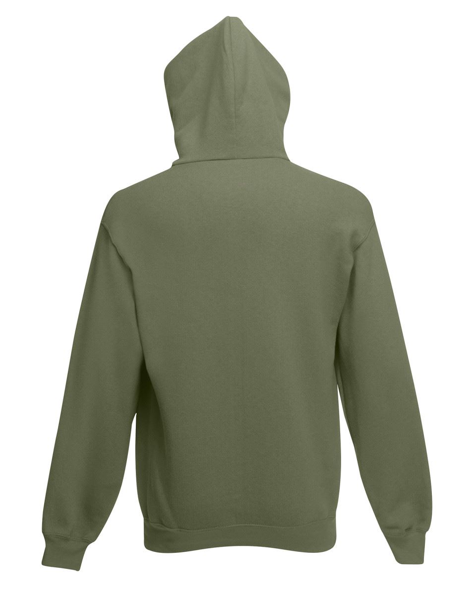 Fruit of the Loom Mens Classic Full Zip Up Hooded Sweat Jacket Casual Jumper TOP