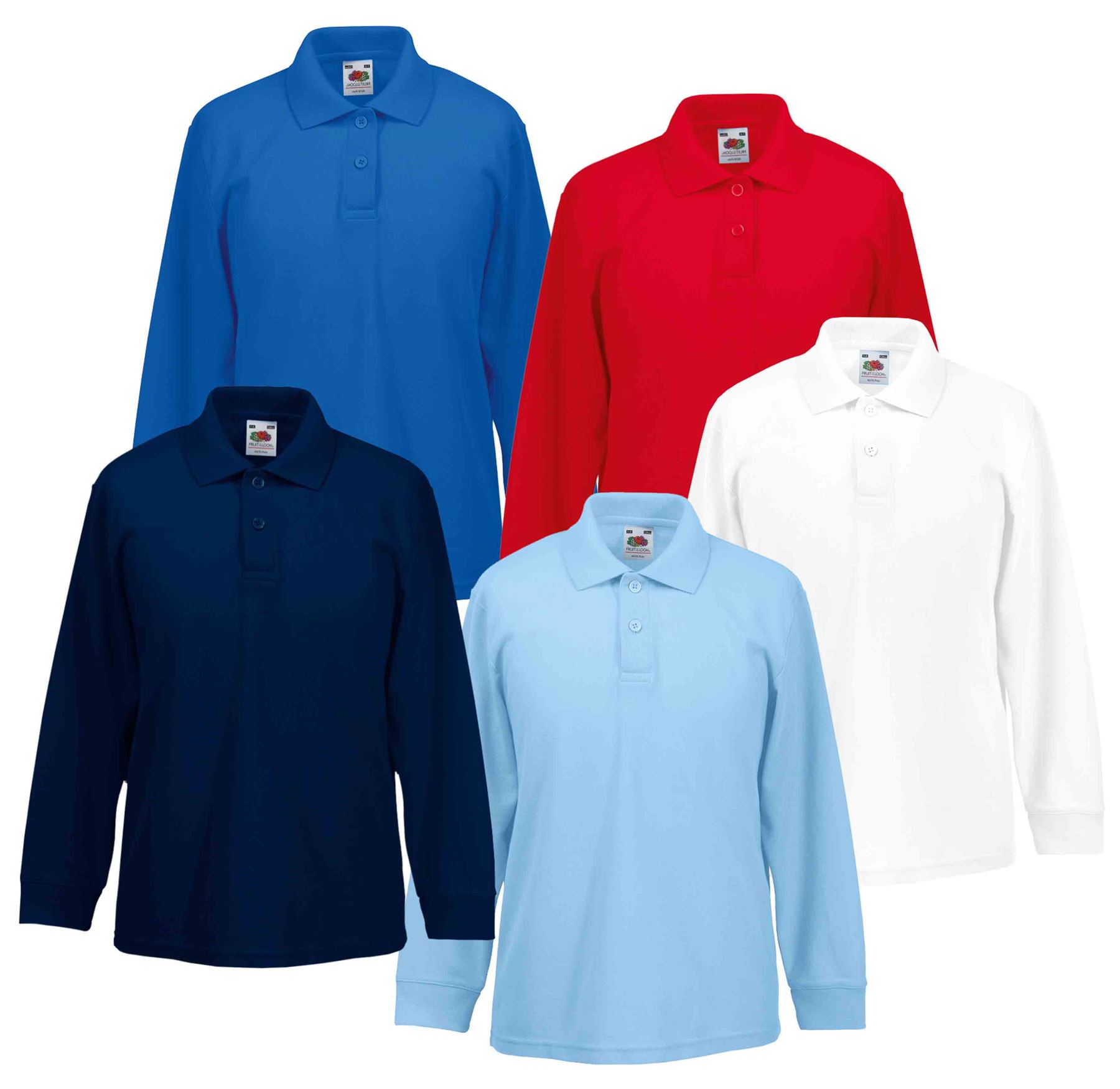 Kids FOTL Short Sleeve 65//35 Pique Polo T Shirt