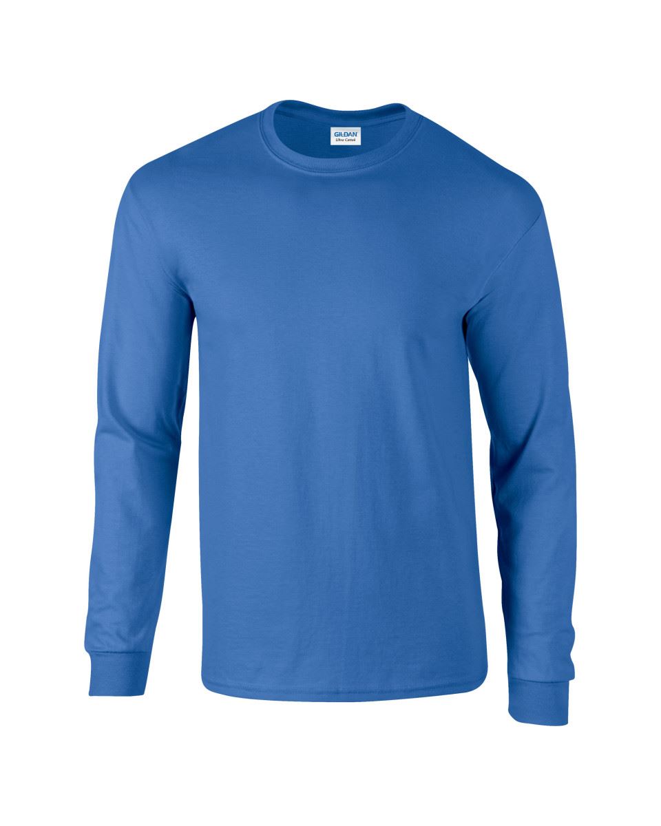 Gildan Mens Ultra Cotton Adult Long Sleeve Plain T Shirt Tshirt Cotton Tee Shirt