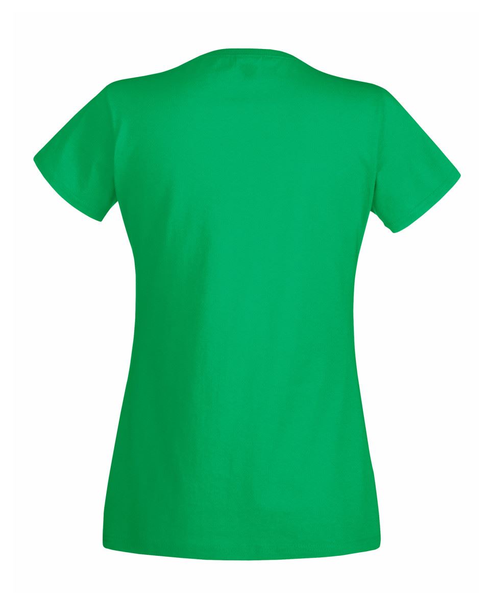 Fruit of the Loom Womens Lady-Fit T-Shirt Valueweight Plain Blank T Shirt Top