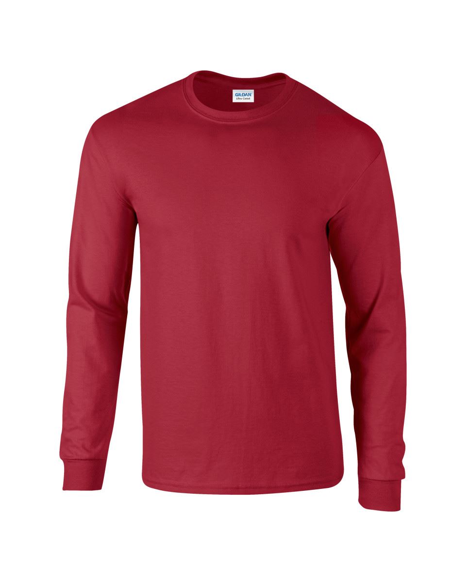Gildan Mens Ultra Cotton Adult Long Sleeve Plain T Shirt Tshirt Cotton Tee Shirt