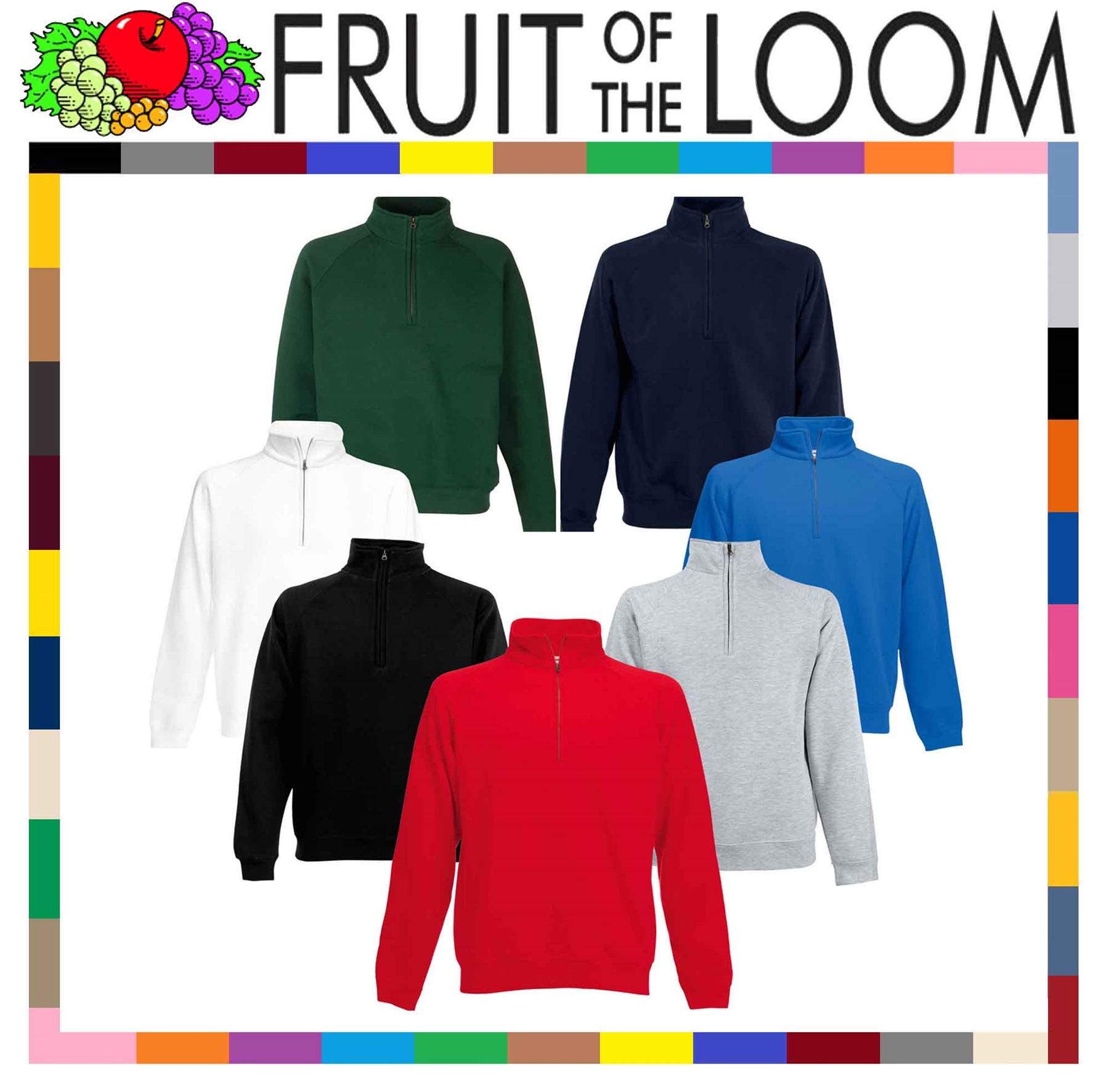 fruit of the loom classic sweat jacket