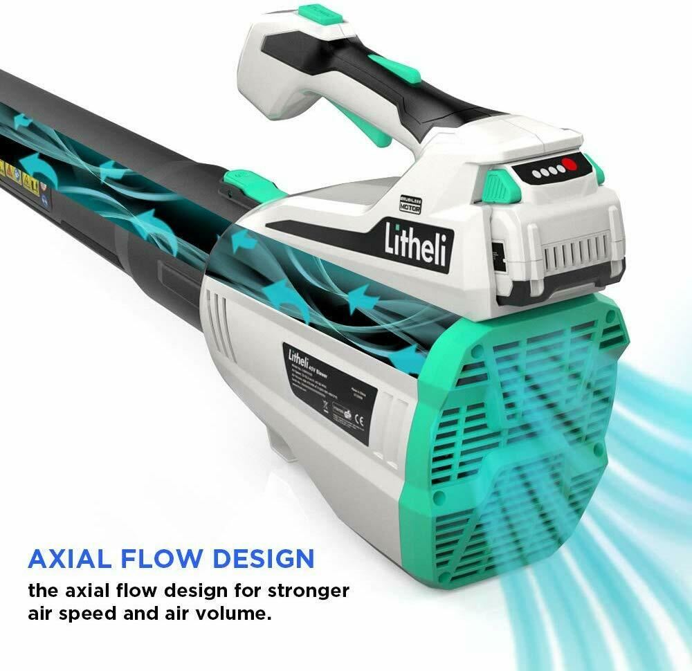 LiTHELi Cordless Leaf Blower 40V Garden Blowers Air Volume 816m³/h 480