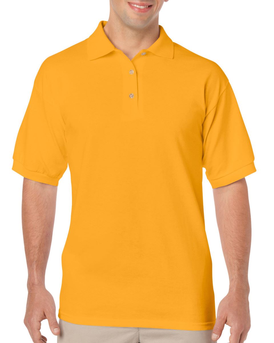 Gildan Mens Adult DryBlend Jersey Plain Cadat collar Polo Shirts T-shirt | eBay