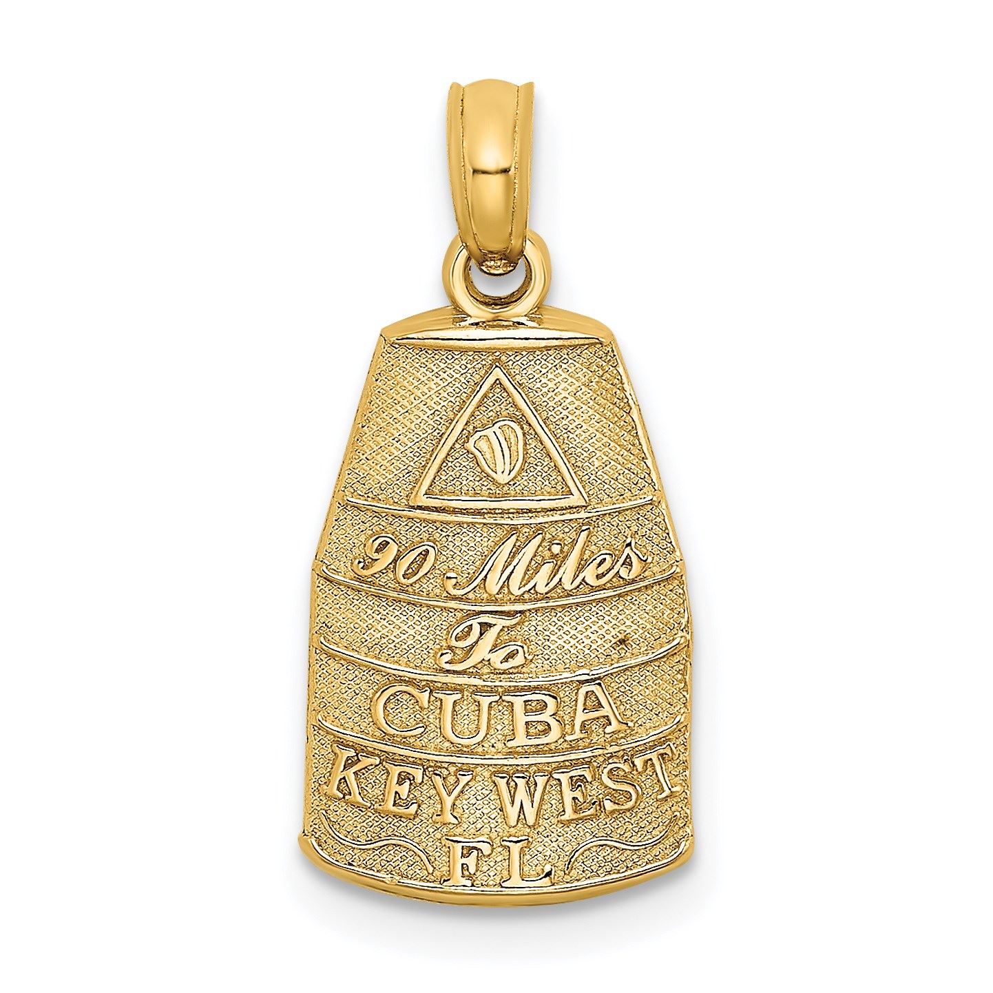 Jewels By Lux 14K Yellow Gold Small Southern Most Point Usa/key West Fl Jewels By Lux 14K Yellow Gold Small Southern Most Point Usa/key West Fl
