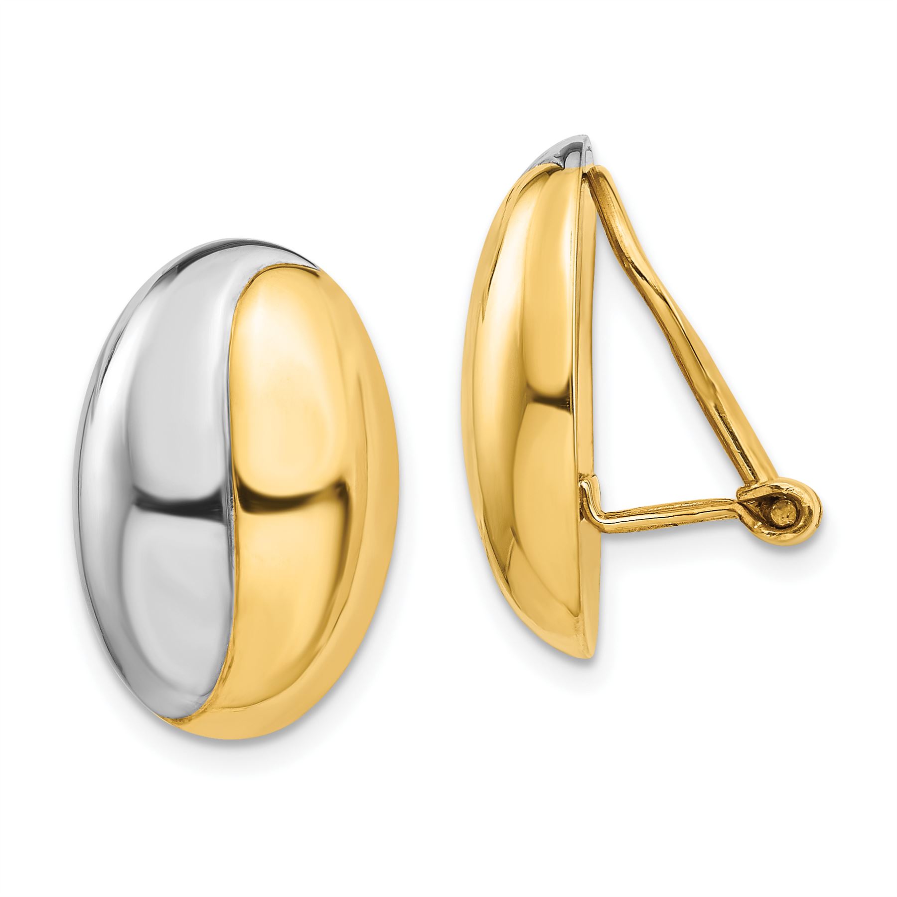 14k Non-Pierced Hoop Earrings