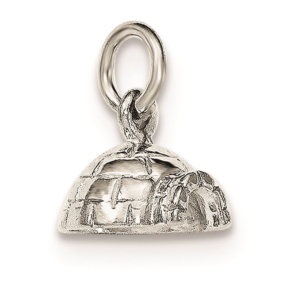 Sterling Silver Antiqued Igloo Charm