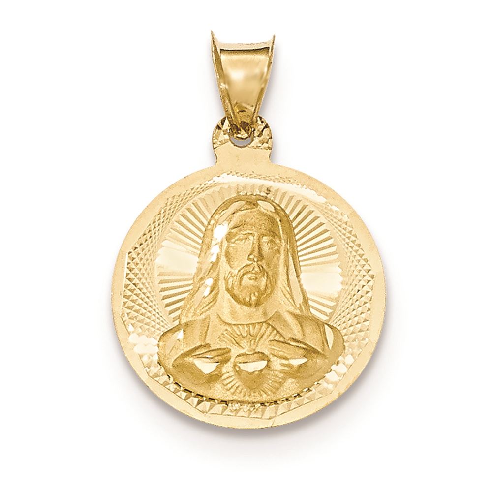 Guardian Angel Médaillon Collier Pendentif En Or 14K