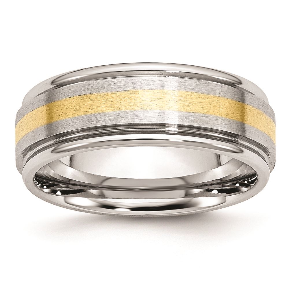 Top 10 Jewelry Gift Cobalt Sterling Silver Inlay Satin and Polished 8mm Band