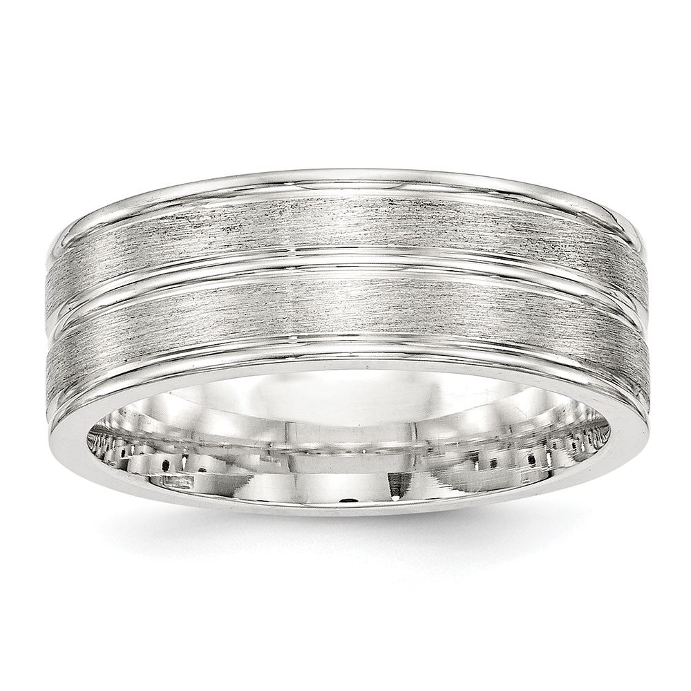 925 Sterling Silver 8mm Wedding Band Ring