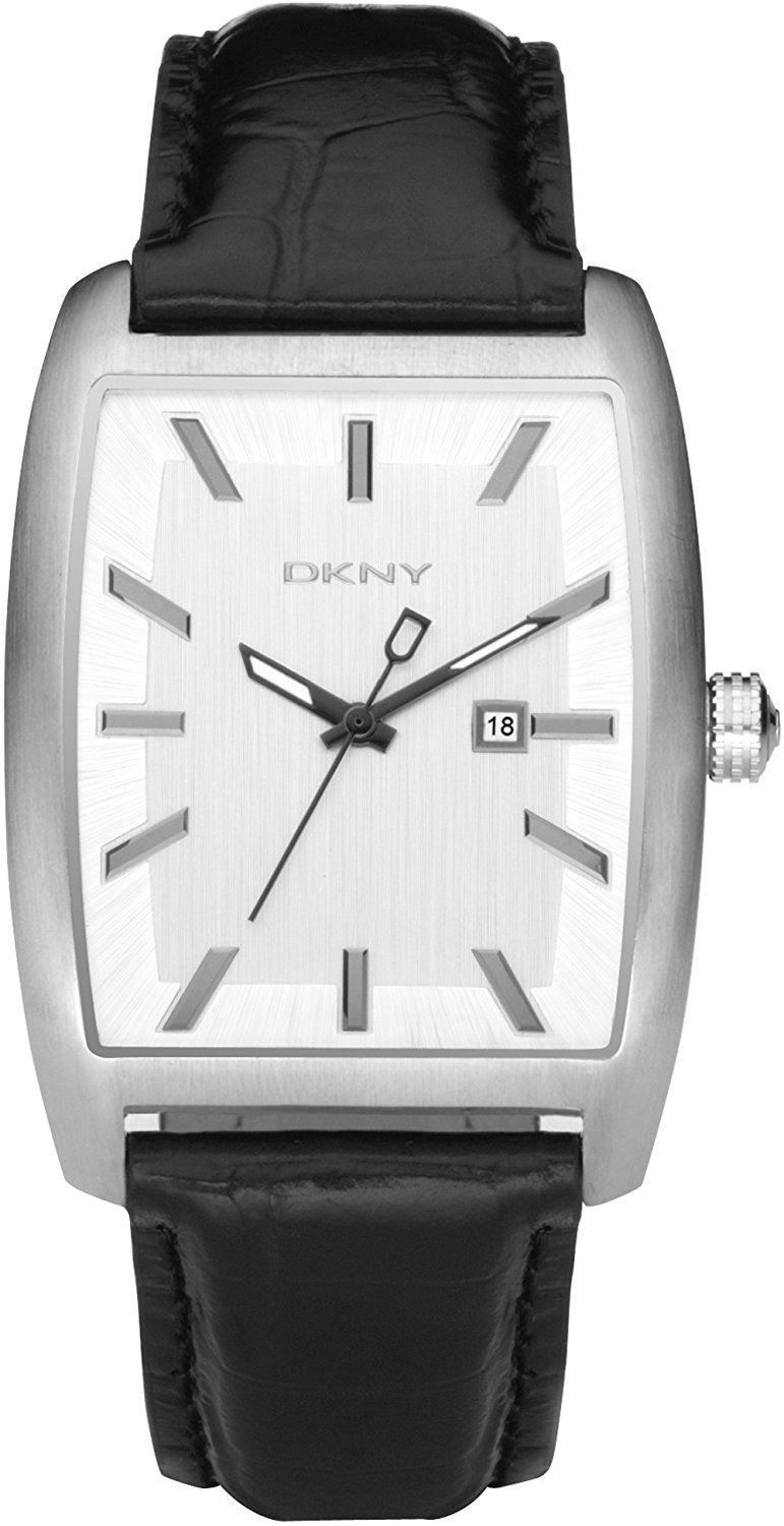 DKNY Men's Leather Rectangle Watch NY1456 MSRP 135 674188204095 eBay
