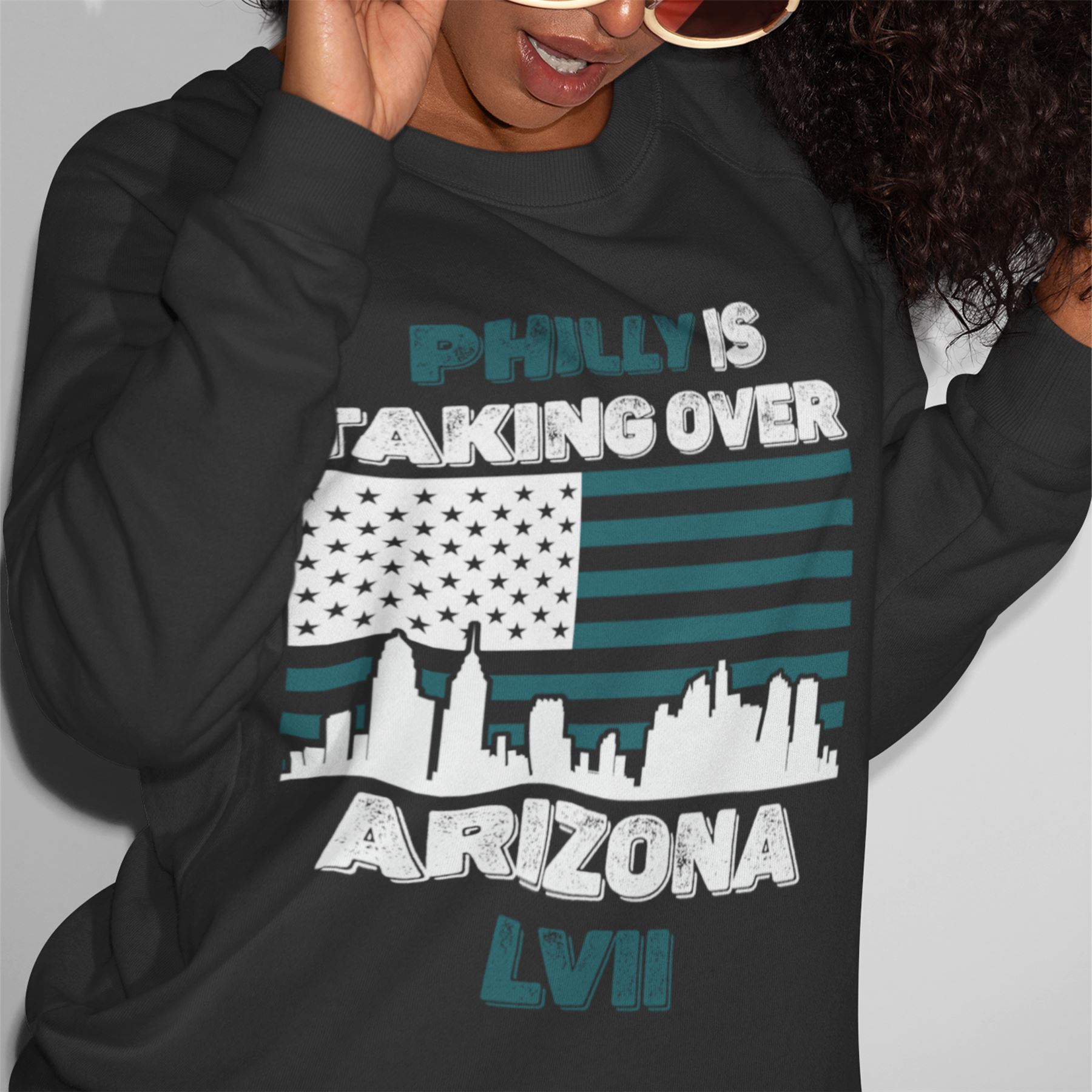 Philly Is Taking Over Philadelphia Sweater Philly Sweatshirt Eagles Football - Picture 7 of 10