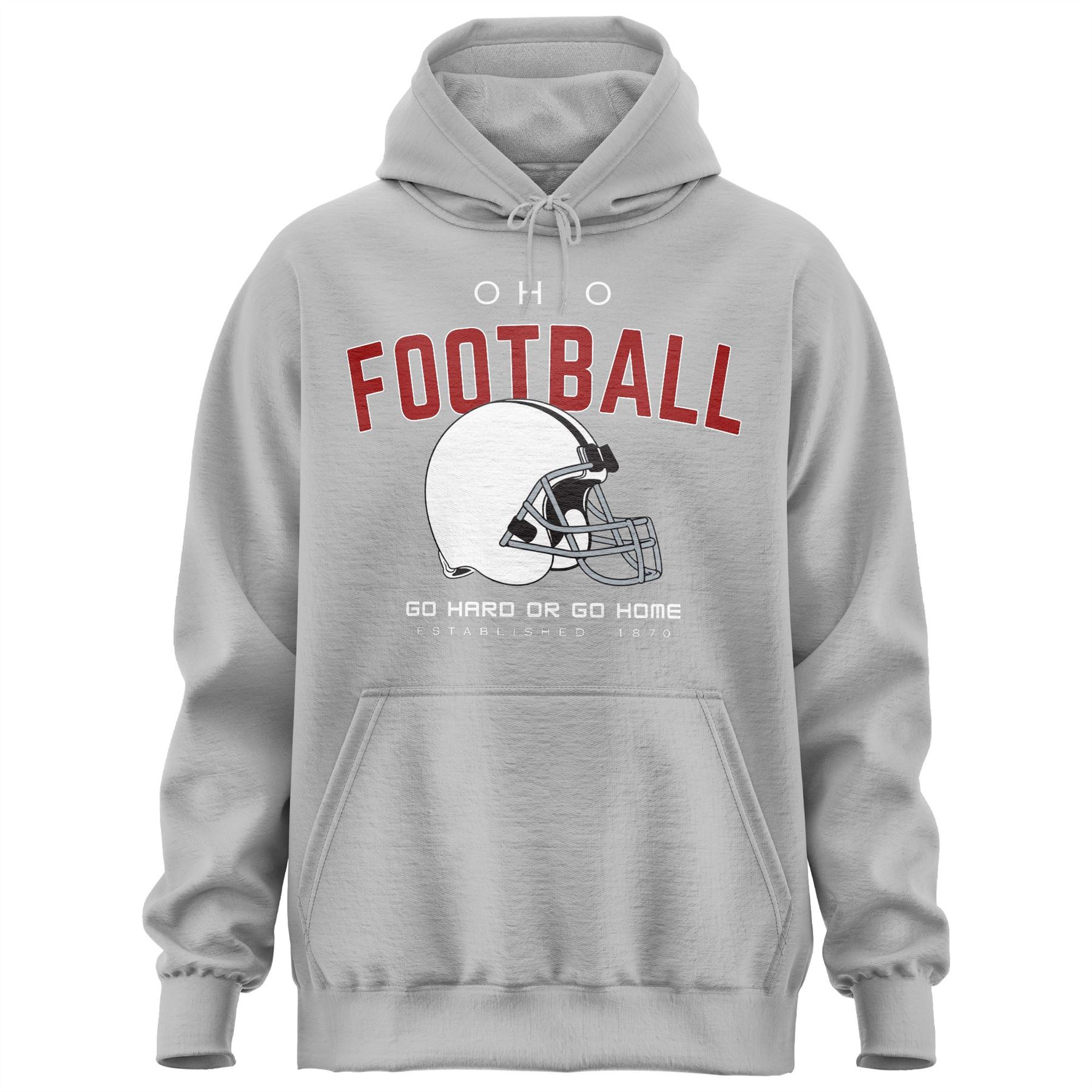 Ohio Football Hoodie for Men and Women, Go Hard or Go Home Gameday Hoodie - Picture 7 of 9