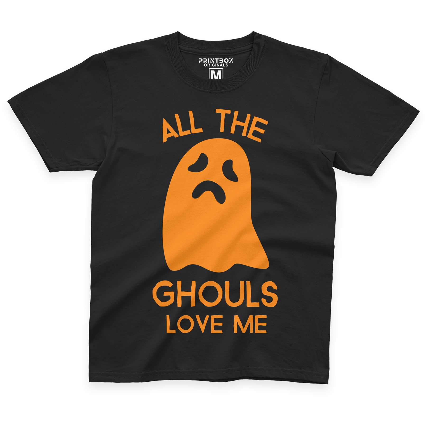 All The Ghouls Love Me Funny Halloween Tshirts Boys Ghost T Shirt Top Fall Cute - Picture 6 of 15