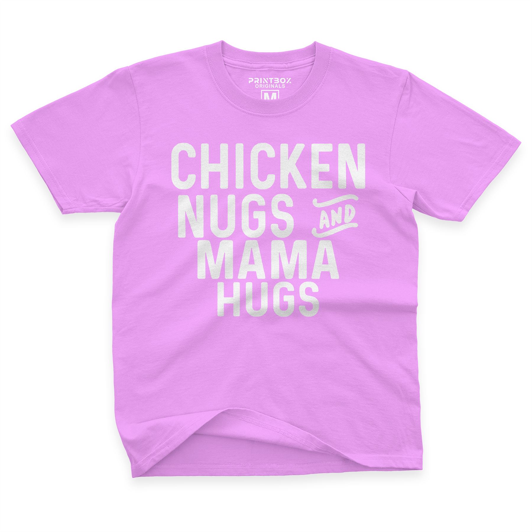 Chicken Nugs Mama Hugs Boys Tshirt Girls Top Tee Tshirts Funny Birthday Gift - Picture 9 of 18