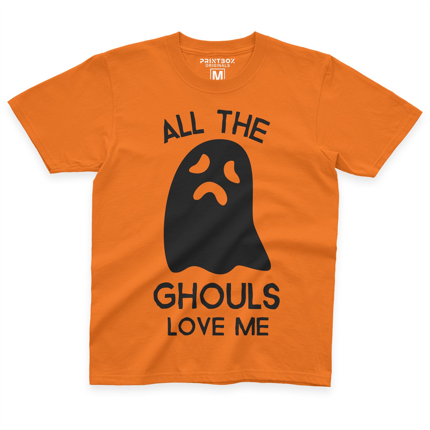 All The Ghouls Love Me Funny Halloween Tshirts Boys Ghost T Shirt Top Fall Cute - Picture 11 of 15