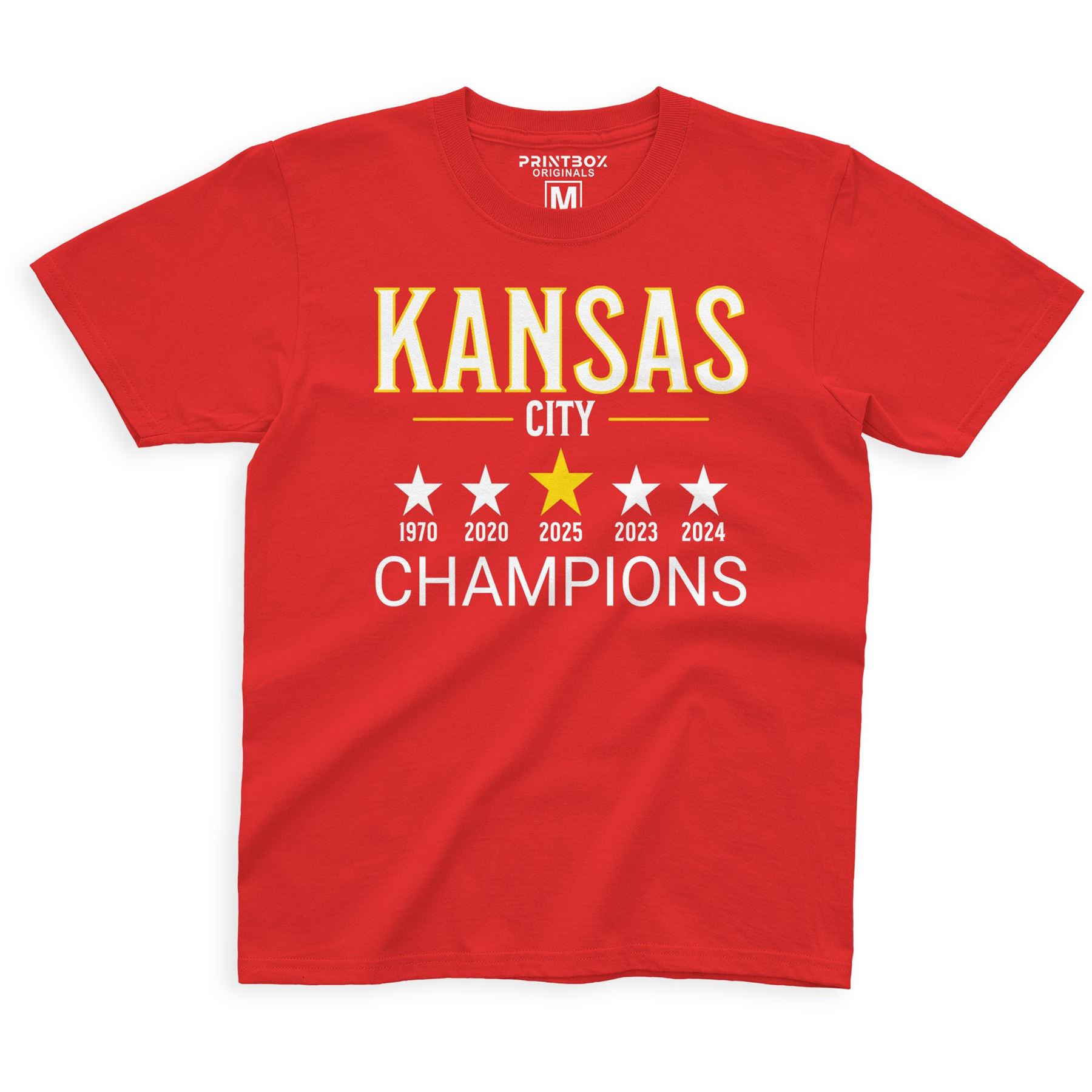 Kansas Shirt Kids Champions 2025 Boys Girls Infants Kansas City Top - Picture 8 of 10