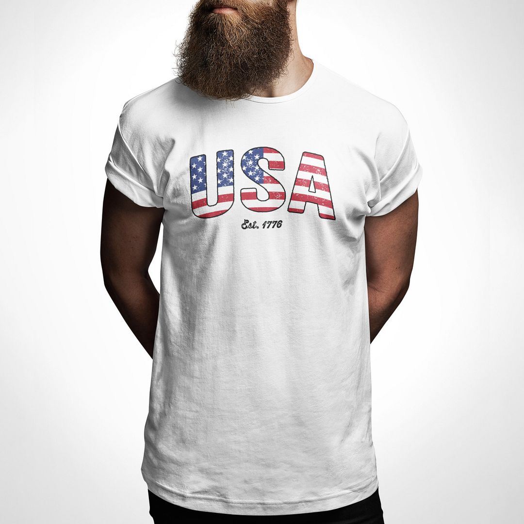USA Established 1776 Independence Day Shirt Patriotic Shirts America July 4th - Picture 13 of 26
