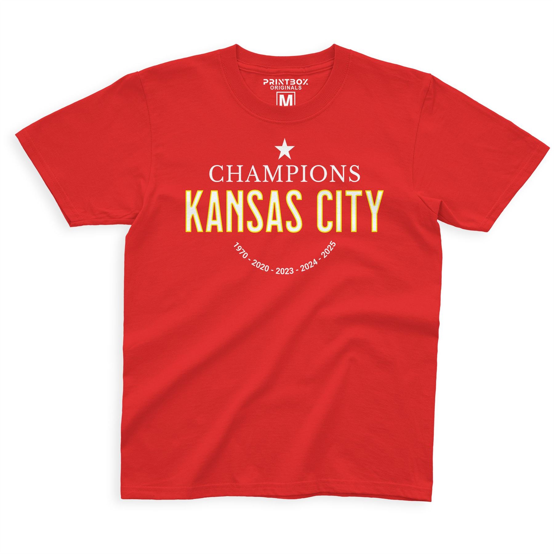 Champions Kansas City T-Shirt for Kids Boys Girls Kansas Shirt Red - Picture 8 of 10