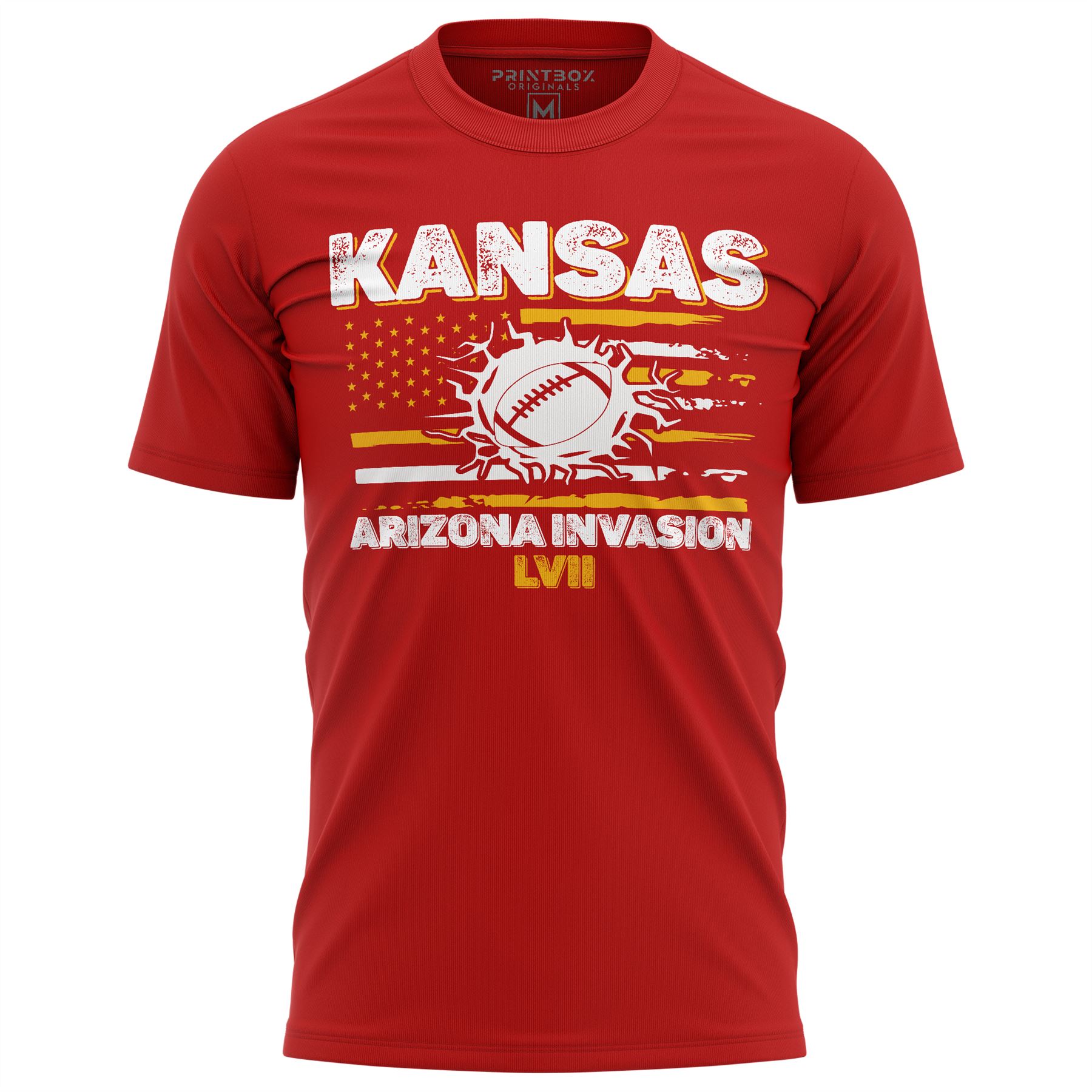 Kansas Arizona Invasion Football Shirt Men KC Gameday Top Jersey Tshirt - Picture 6 of 15