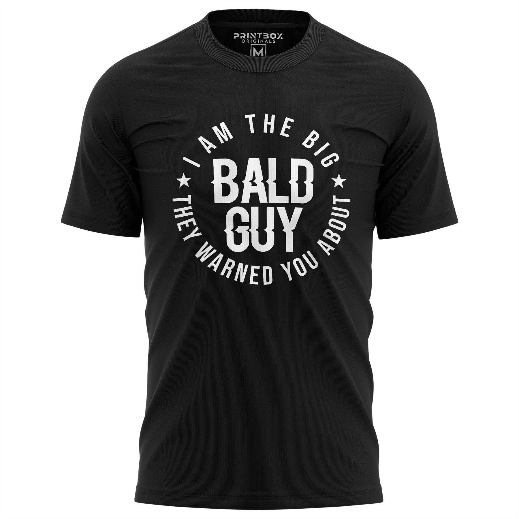 Big Bald Guy They Warned You About Mens T-Shirt Funny Tshirt Bald Husband - Picture 5 of 13