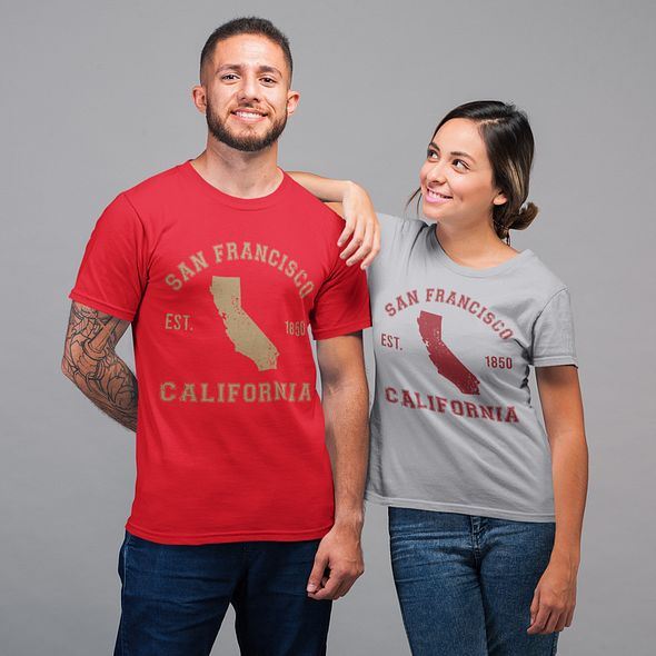 San Francisco Shirts Men California Baseball Basketball Football Shirt Unisex - Picture 13 of 15
