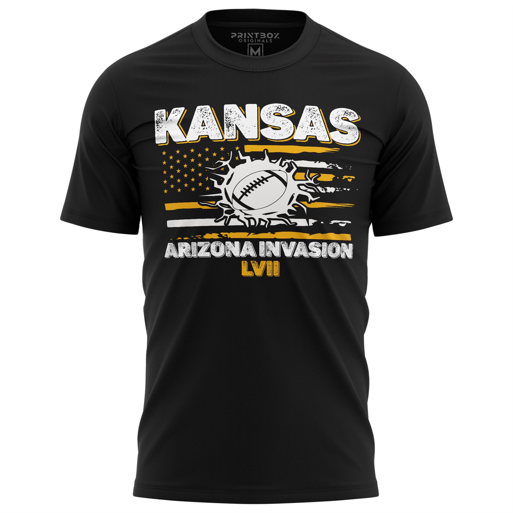 Kansas Arizona Invasion Football Shirt Men KC Gameday Top Jersey Tshirt - Picture 11 of 15