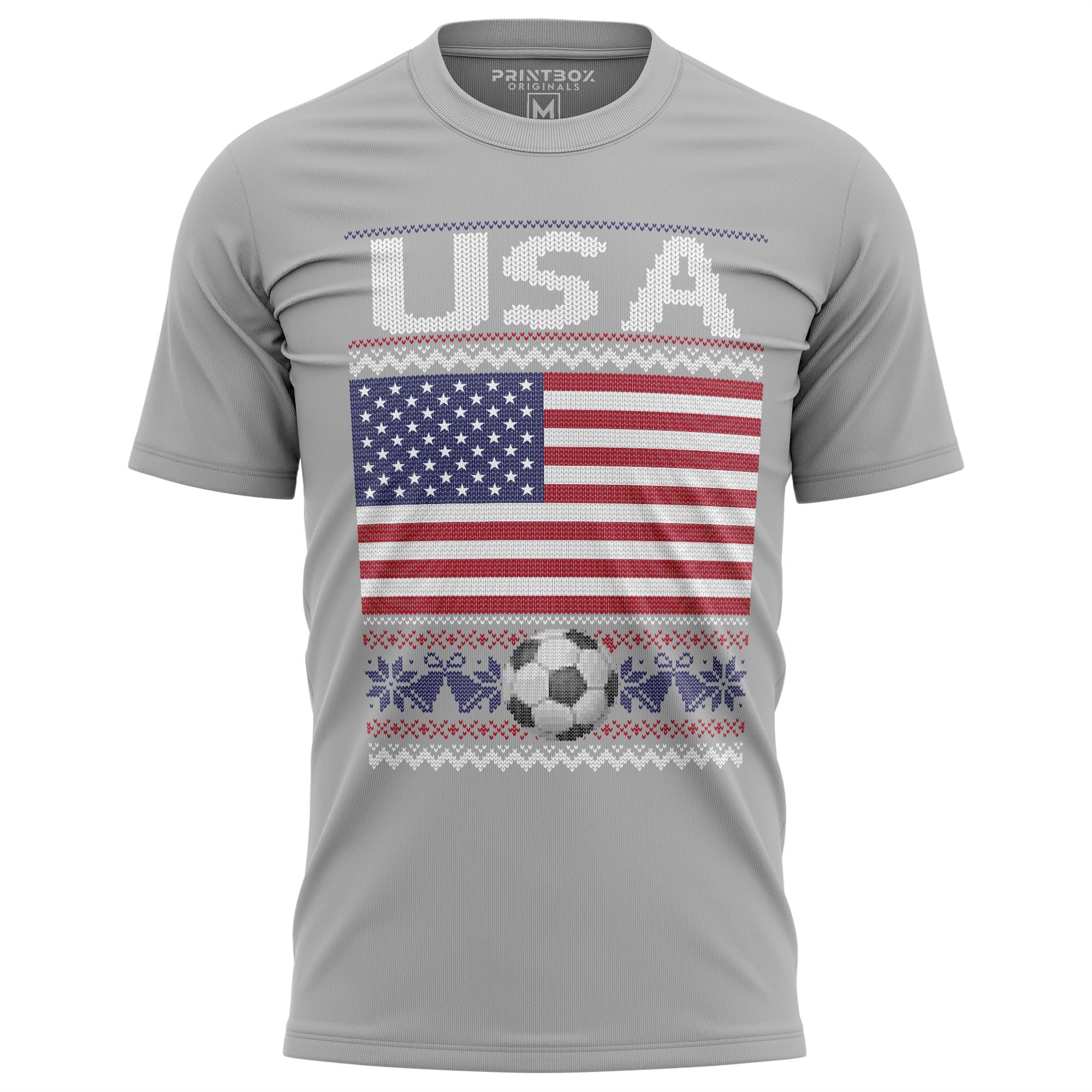 USA Soccer Shirt Mens America Jersey US Flag Christmas Tshirt Top tee Tshirts - Picture 19 of 30