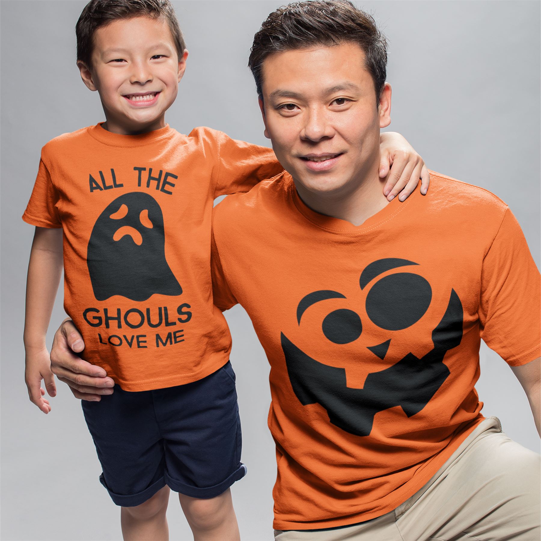 All The Ghouls Love Me Funny Halloween Tshirts Boys Ghost T Shirt Top Fall Cute - Picture 13 of 15
