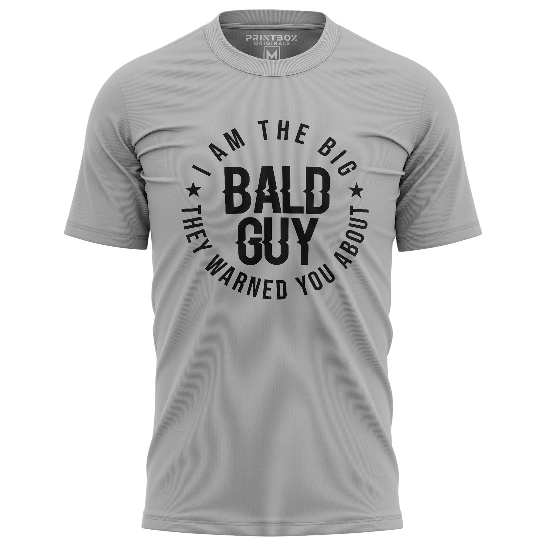 Big Bald Guy They Warned You About Mens T-Shirt Funny Tshirt Bald Husband - Picture 11 of 13