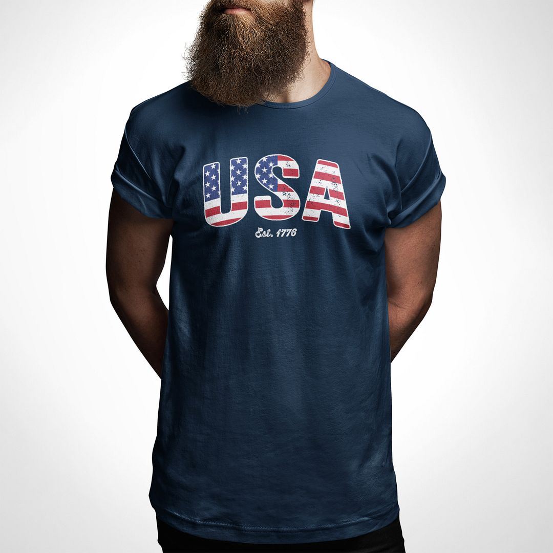 USA Established 1776 Independence Day Shirt Patriotic Shirts America July 4th - Picture 7 of 26