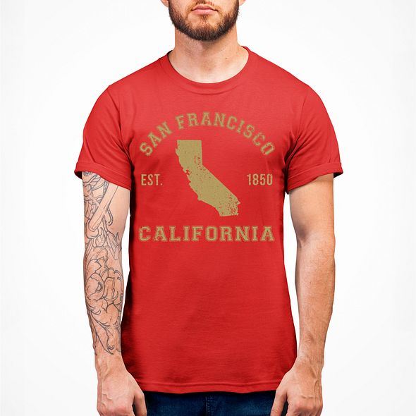 San Francisco Shirts Men California Baseball Basketball Football Shirt Unisex - Picture 7 of 15