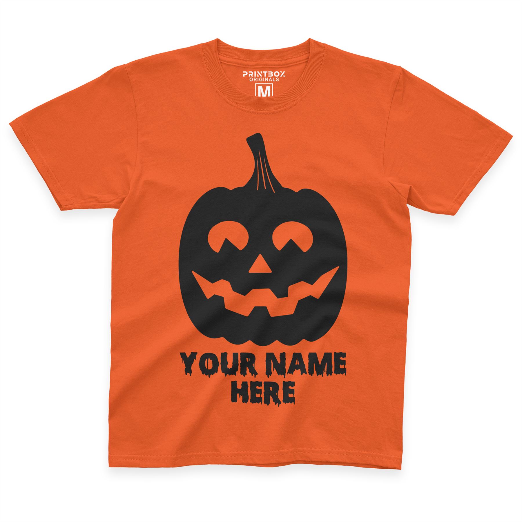 Personalized Pumpkin Halloween TShirt Boys Girls Fall Shirts Outfit Kids Shirt - Picture 11 of 15