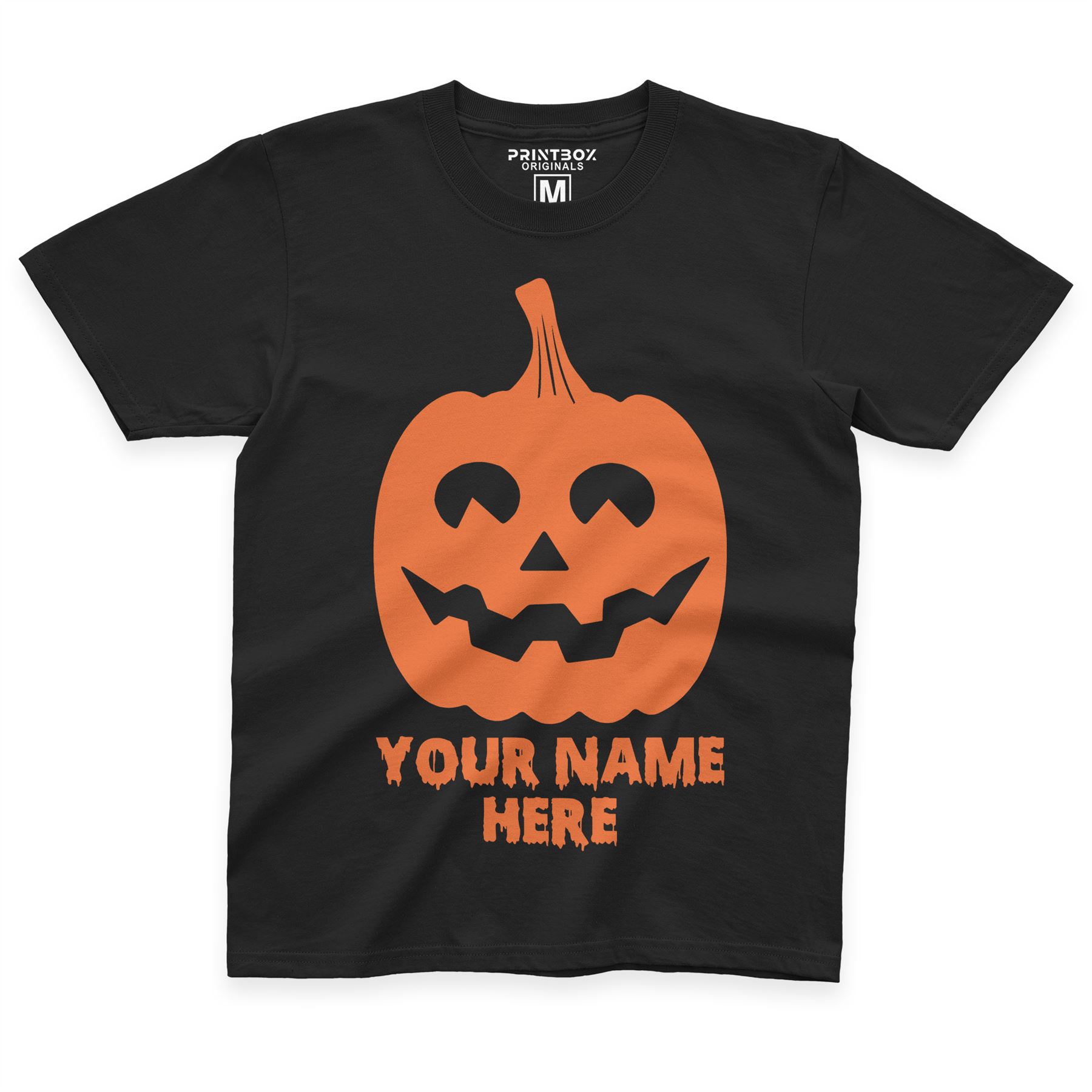 Personalized Pumpkin Halloween TShirt Boys Girls Fall Shirts Outfit Kids Shirt - Picture 6 of 15