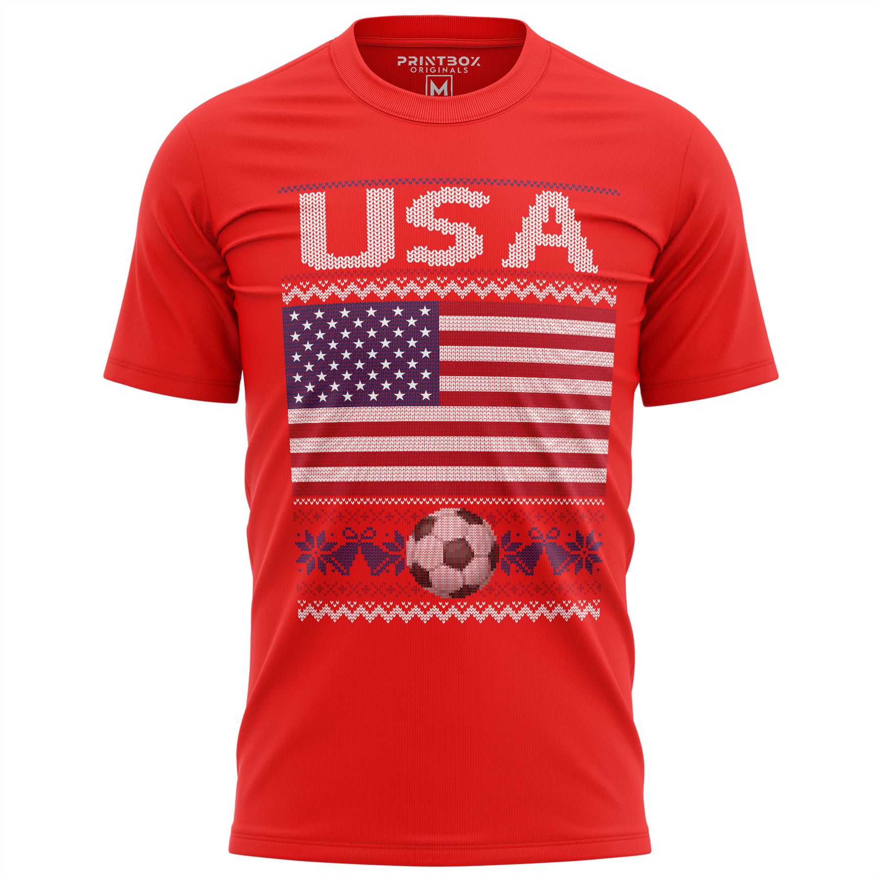 USA Soccer Shirt Mens America Jersey US Flag Christmas Tshirt Top tee Tshirts - Picture 13 of 30