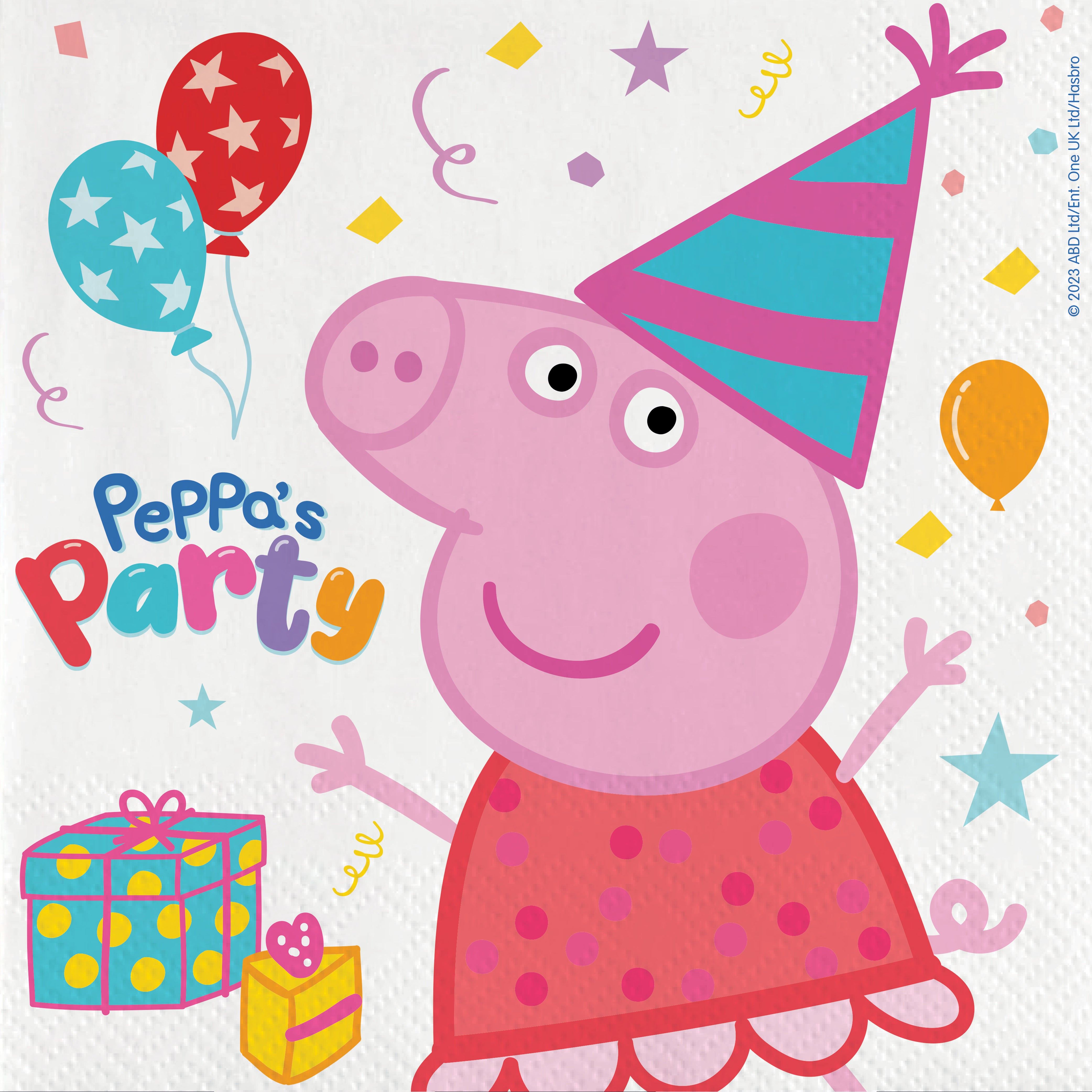 Peppa Pig "Party" Birthday, Plates, Cups, Decorations, Balloons, Banners - Picture 10 of 42