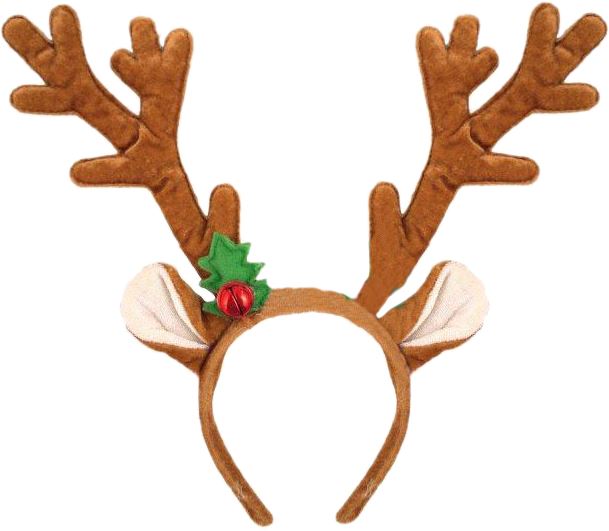 Reindeer Antlers with Bell Headband - Picture 2 of 3