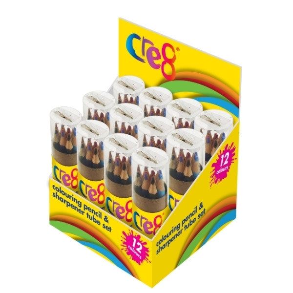 Half Size Colouring Pencils With Sharpener Set - Picture 2 of 2
