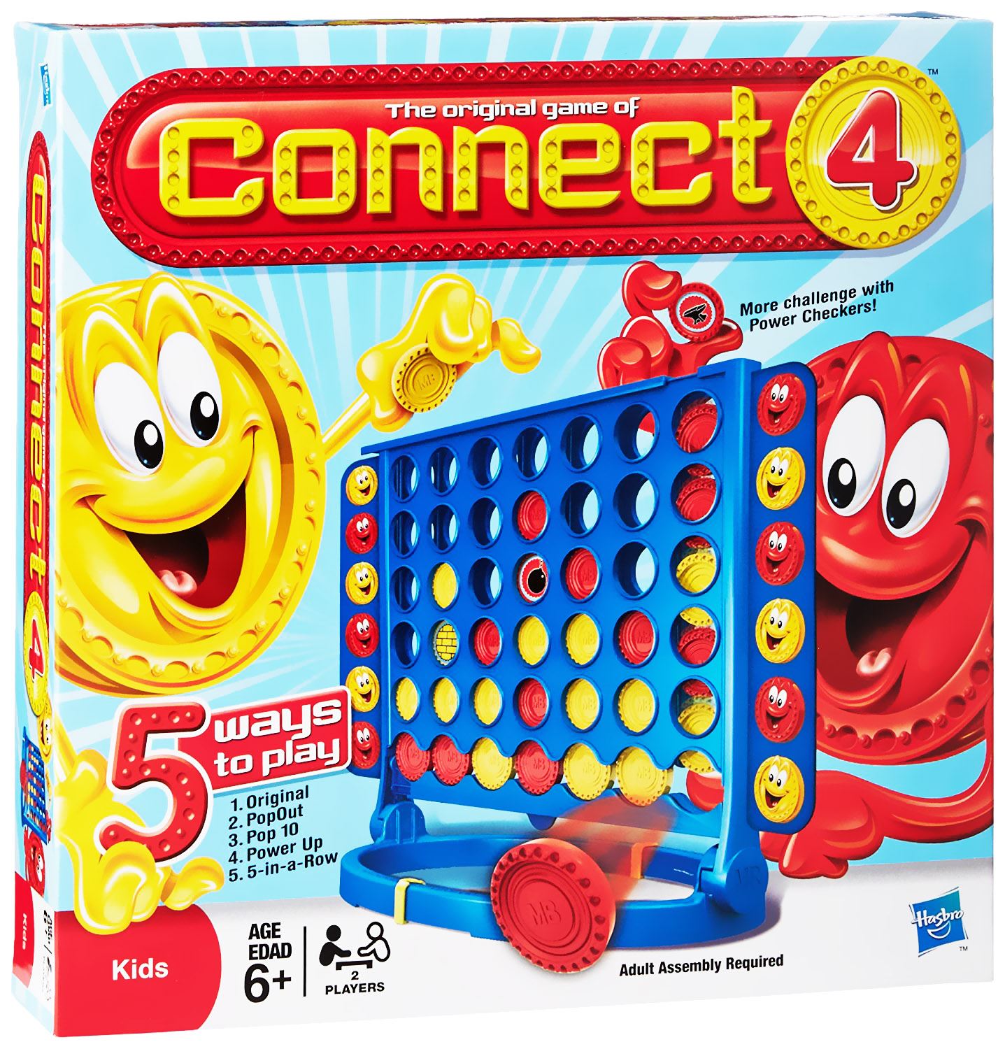 Connect 4 Classic Grid Board Family Fun Game School Camping 2 Players ...