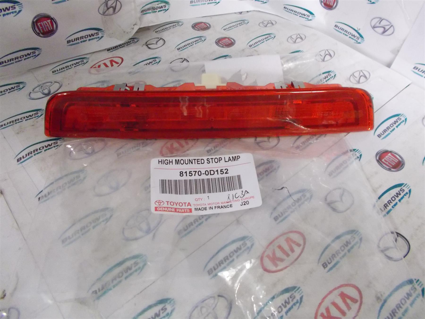 Genuine Toyota Yaris 20122020 High Level Brake Light 815700D152 eBay
